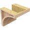 Ekena Millwork 4"W x 4"D x 4"H Wide Viola Rough Cedar Woodgrain TimberThane Corbel, Primed Tan CORUR04X04X04VIORCPR - alternate 2